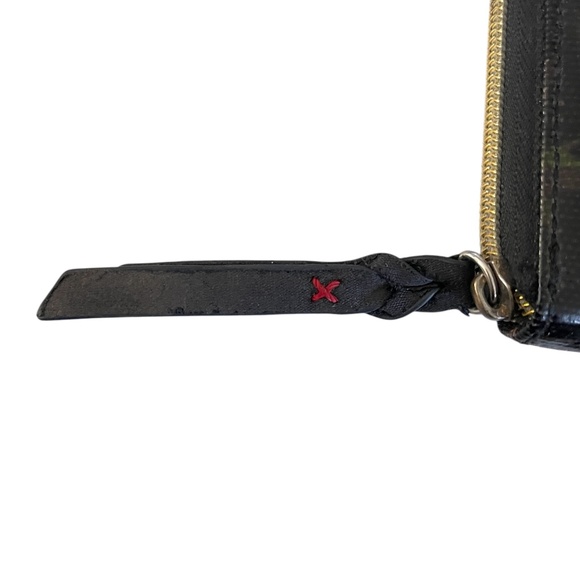 Sakroots Peace Bird Zippered Wallet Black Background Boho - Picture 6 of 8